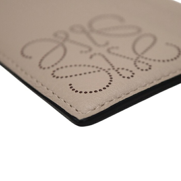 Loewe Anagram Plain Card Holder Classic Calfskin Leather business beige - Picture 5 of 9
